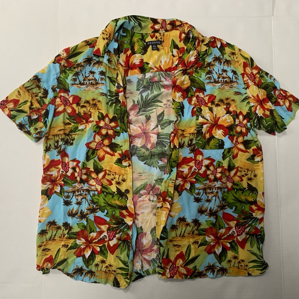 GEORGE Hawaiian Shirt Thin Material